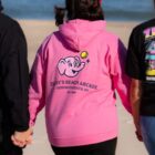 rehoboth delaware hoodie sweatshirt layer souvenir novelty zelkys beach arcade collectible item apparel clothing
