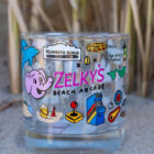 rehoboth delaware souvenir glass drinkware illustrated zelkys beach arcade collectible item