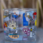 rehoboth delaware souvenir glass drinkware illustrated zelkys beach arcade collectible item