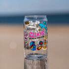 rehoboth delaware souvenir glass drinkware illustrated zelkys beach arcade collectible item