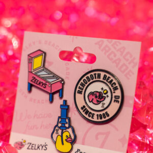 rehoboth delaware enamel pin collectible item set zelkys beach arcade limited edition