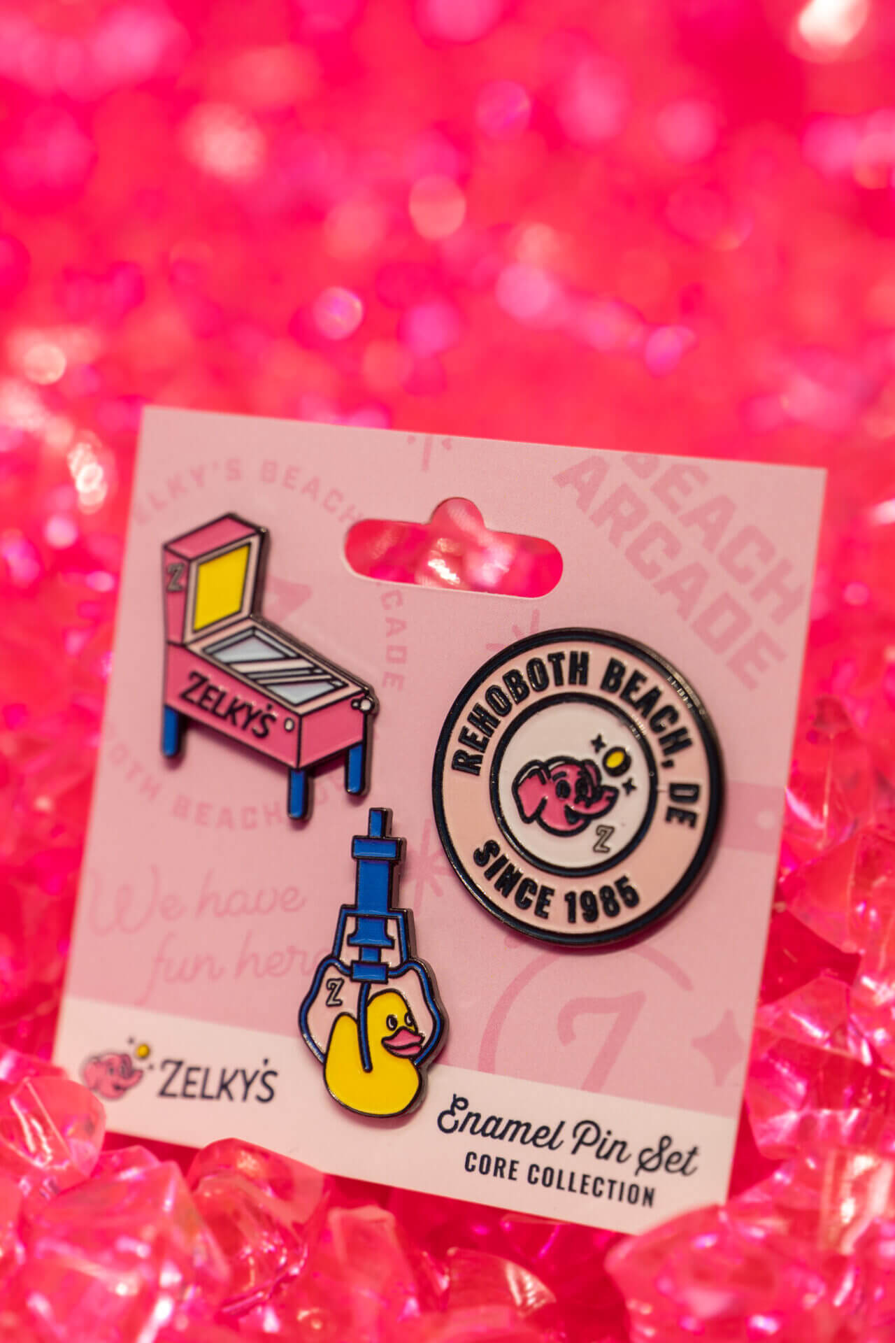 rehoboth delaware enamel pin collectible item set zelkys beach arcade limited edition rehoboth delaware enamel pin collectible item set zelkys beach arcade limited edition